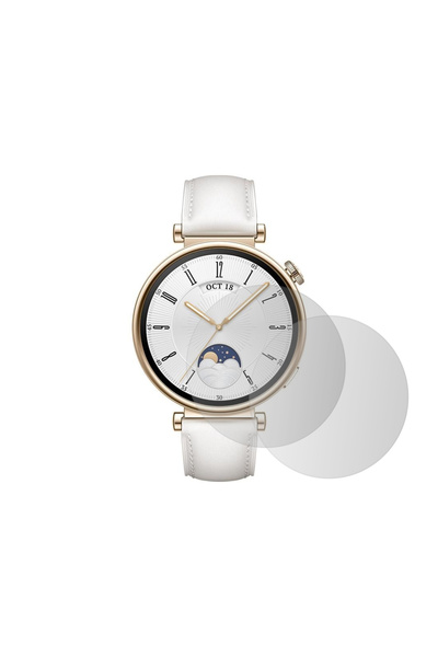 NANOSPACE واقي شاشة زجاجي نانو مرن متوافق مع ساعة هواوي GT4 مقاس 41 ملم، قطعتين