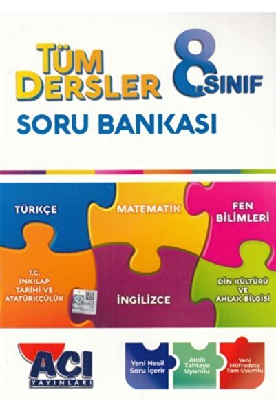Açı Yayınları 8. Sınıf Tüm Dersler Soru Bankası