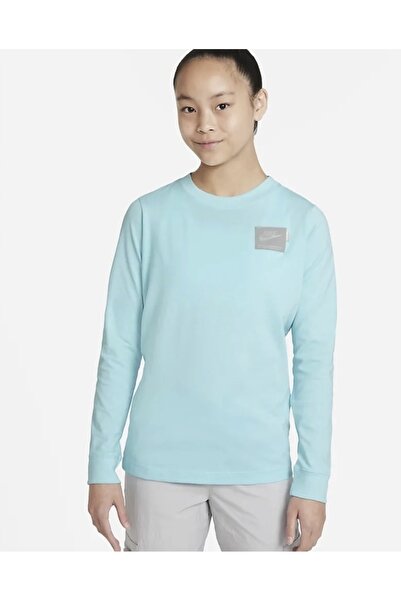 Nike Sportska odjeća, majica dugih rukava za mlade i decu - plava - DX3324-482