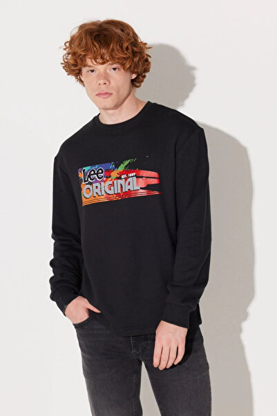 Lee Regular Fit Bisiklet Yaka Şardonlu Sweat Erkek SWEAT L232519001
