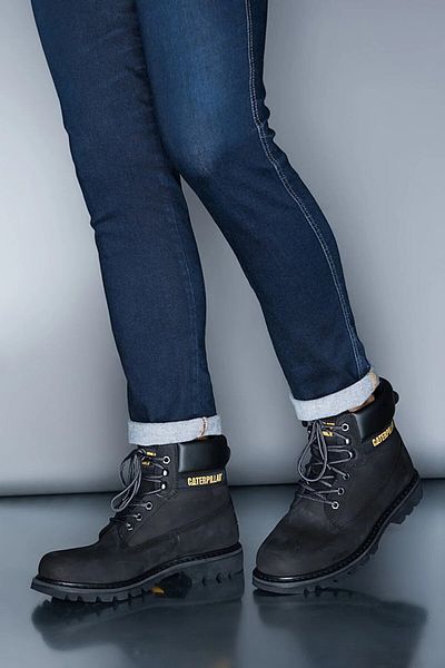Cat Colorado Men's Winter Boots & Bootie Rubber Sole Nubuck Leather Water Resistant