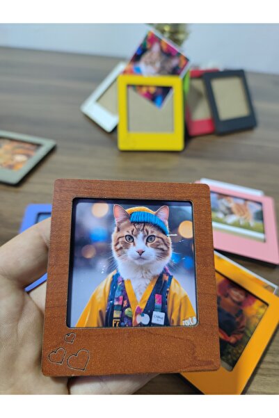 Fikart 10 Pieces Wooden Colorful Frame Baby Lover Frame