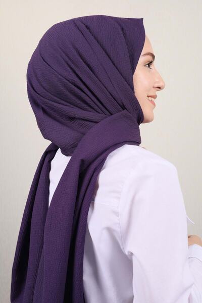 Modakaşmir شال مويو الجاز بلون موحد - النموذج-02 - اللون-04