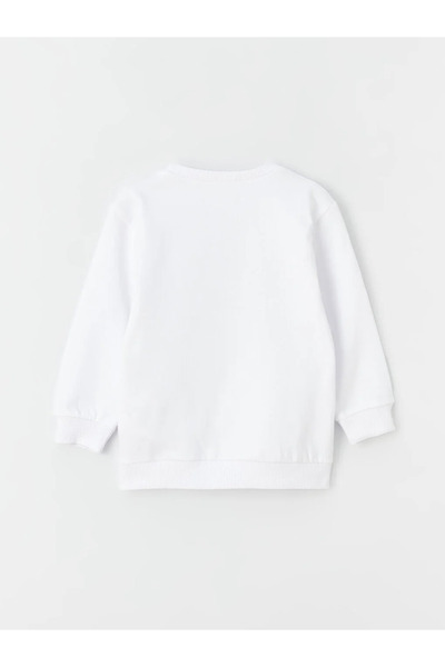 LC Waikiki LCW baby Bisiklet Yaka Uzun Kollu Atatürk Baskılı Erkek Bebek Sweatshirt