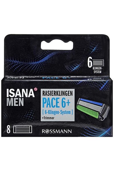 ISANA MEN Shaver Replacement Cartridge 8 Pieces for Pace 6 6 Blade System
