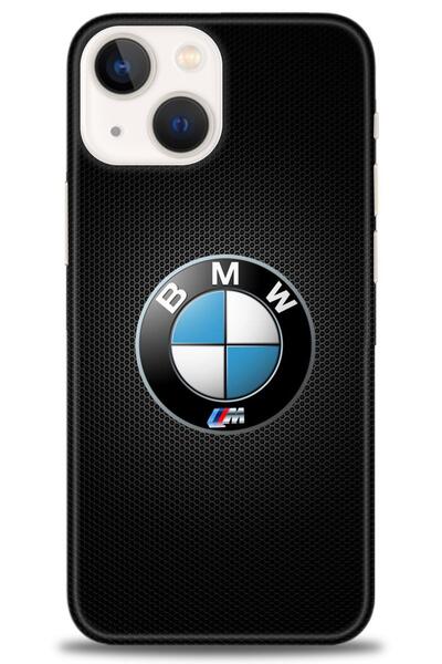 MRCİLETİSİM حافظة آيفون 13 مطبوعة بدقة HD - Bmw + واقي شاشة كامل