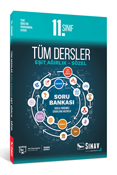 Sınav Yayınları 11. Sınıf Tüm Dersler Eşit Ağırlık Sözel Soru Bankası 2023-2024
