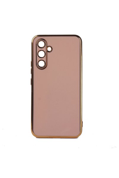 GRABONO غطاء Samsung Galaxy M14 من مادة TPU من الدرجة الأولى مع حواف ذهبية ال...