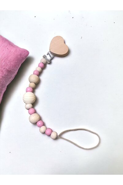 My Kids Room Doğal Ahşap Emzik Zinciri Isimli Askı Tutucu