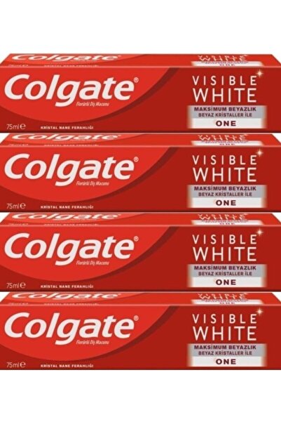 Damla Colgate Visible White Maksimum Beyazlık Diş Macunu 75 Ml 4 Li Paket