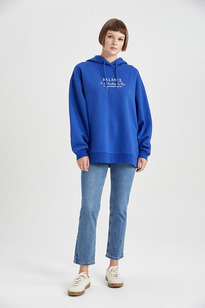 DeFacto Silná mikina Oversize Fit s kapucí B4062ax23au