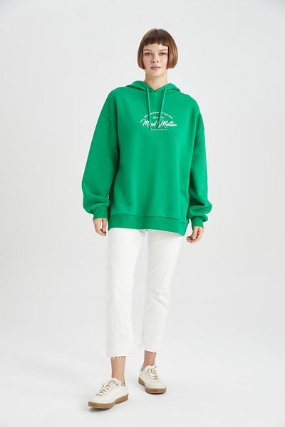 DeFacto Silná mikina Oversize Fit s kapucí B4063ax23au