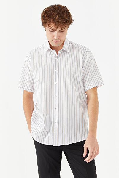 PAULMARK Κλασικό κοντομάνικο πουκάμισο