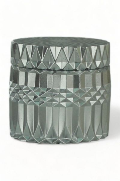 Evene Candy Bowl with Lid Dragee Candy Bowl Silver Color Model 13