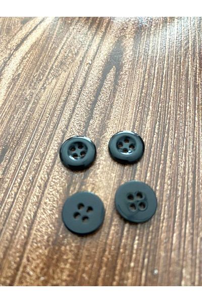 canan dizayn 11.5 MM BLACK SHIRT BUTTON (30 PIECES)