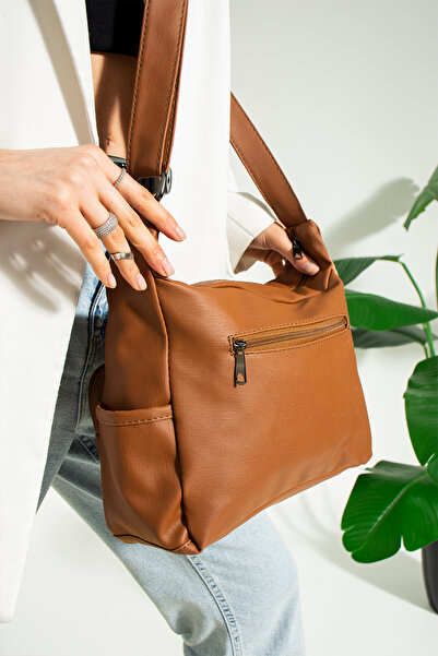 MEGA ÇANTA MEGA 101 DOMESTIC WASHED Faux Leather Ρυθμιζόμενη Γυναικεία τσάντα...