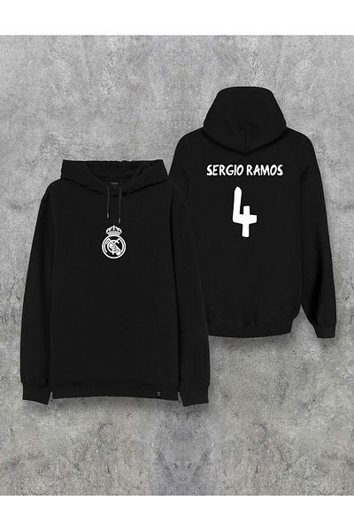Darkia Real Madrid Sergio Ramos Jersey Special Design Printed Hooded Unisex Sweatshirt Hoodie