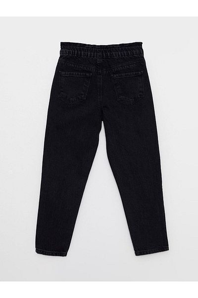 LC Waikiki Pantaloni de jeans pentru fete de bază din bumbac negru LCW Kids