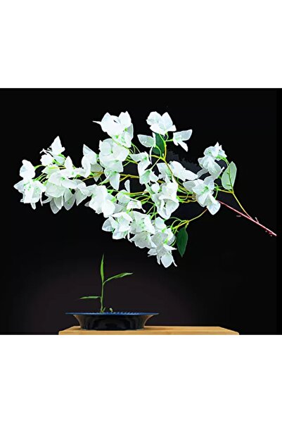 RUZGARCİCEK Rüzgar Yapay Çiçekçilik Beyaz Begonvil 85 cm