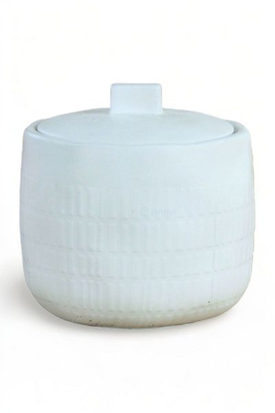 Evene Sugar Bowl with Lid - Dragee - White Color - Model 17