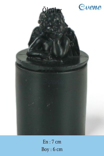 Evene Sugar Bowl with Lid Dragee Sugar Bowl Black Color Model 20