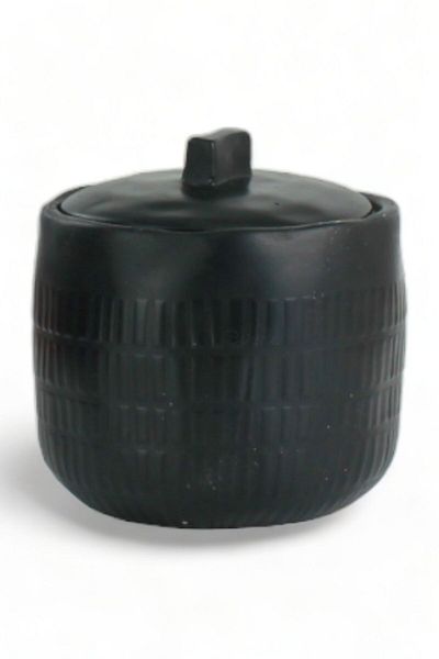 Evene Dragee Sugar Bowl with Black Lid - Model 17