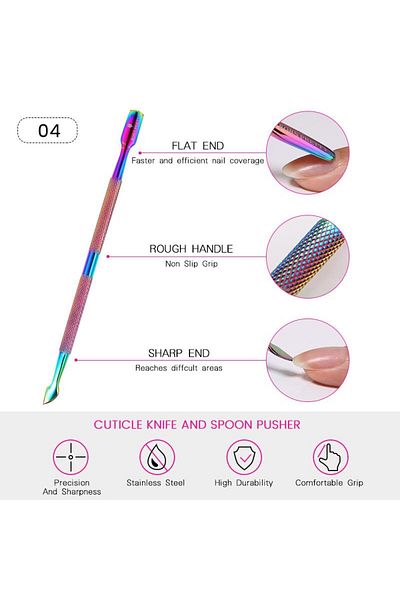 Born Pretty Rainbow Series Kronk Cuticle Pusher and Remover