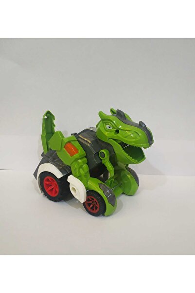 LRS STORE Trex Dinazor Figür Araba Sürtmeli Teker Transformers Robot Dinozor