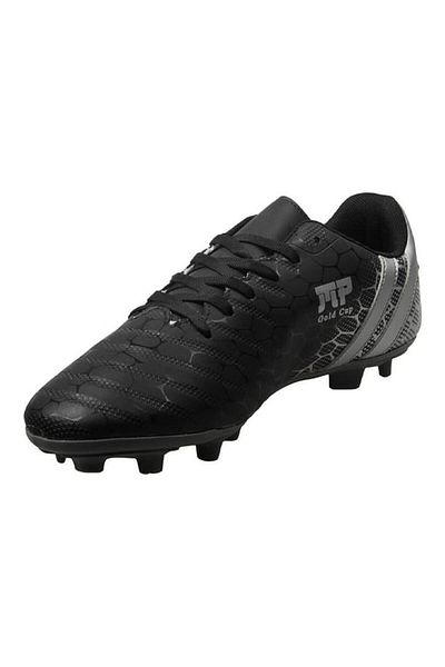 M.P. M.P. 232-1357 Black-Silver Turf Field Men's Football Cleats Soccer Shoes