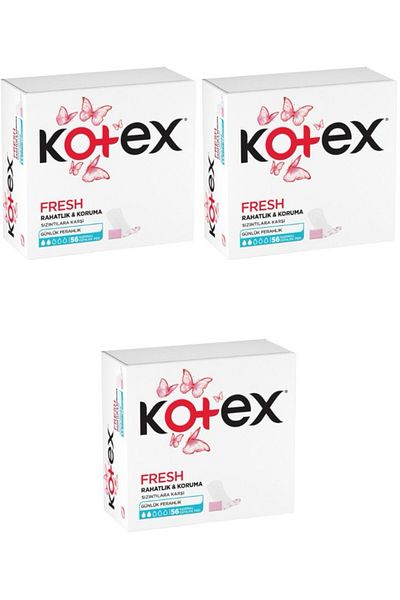 Kotex Fresh Comfort - 56 Normal Pads Against Daily Leaks