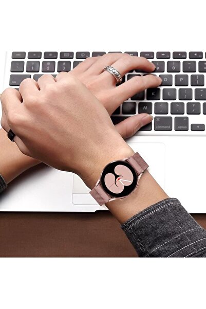 ÜNİCELL Samsung Galaxy Watch 4 5 Pro 6 7 Seri 40 44 Mm Classic 42 43 45 46 47 Mm Uyumlu Kavisli Metal Kordon