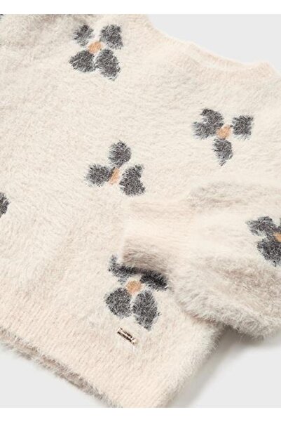 MAYORAL Baby Girl Beige Sweater Jacquard