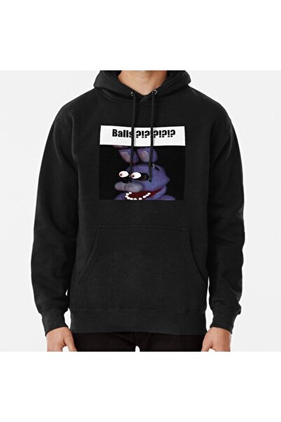ZOKAWEAR fnaf bonnie Balls !!!! meme Baskılı Sweatshirt Hoodie