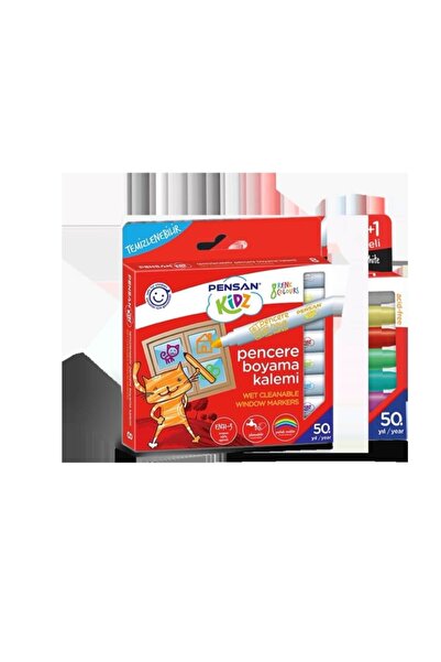 Pensan Kidz Temizlenebir 8 Renk Pencere Markör Kalem Pe99925Mrk8Rnk