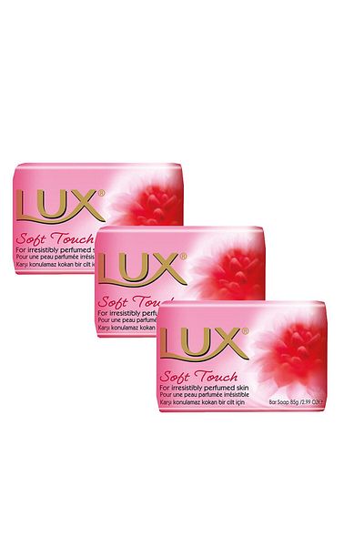 LUX 3 pcsLuxury Soap Pink 80 GrSoft Touch