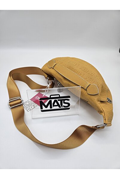 DSN Monogram Embossed Waist Bag Mustard
