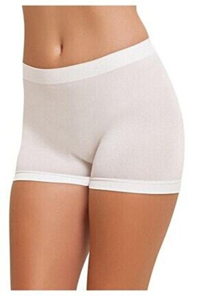 bejamonti Women's White Taktel Seamless 2007 Shorts Panties