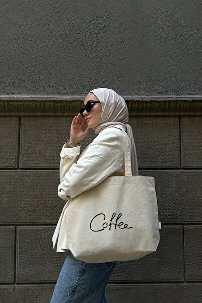 feinas Canvas Tote Bag - Coffee (45x40x10cm - 320gr 100% Cotton)