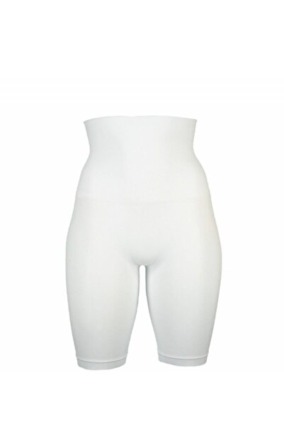 bejamonti Corset de damă lung pe burtă alb 2460