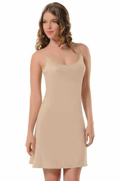 bejamonti Women's Skin Thin Strap Petticoat 3851