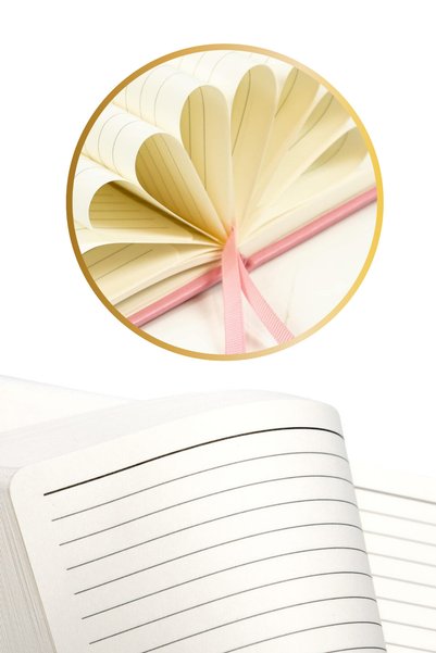 DERELİ MATBAA Hard Cover Notebook Thermo Leather Cover Elastic Notebook