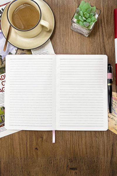 DERELİ MATBAA Hard Notebook with Thermo Leather Cover