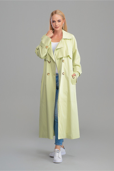 SahraAfra هيرا معطف خندق كبير الحجم