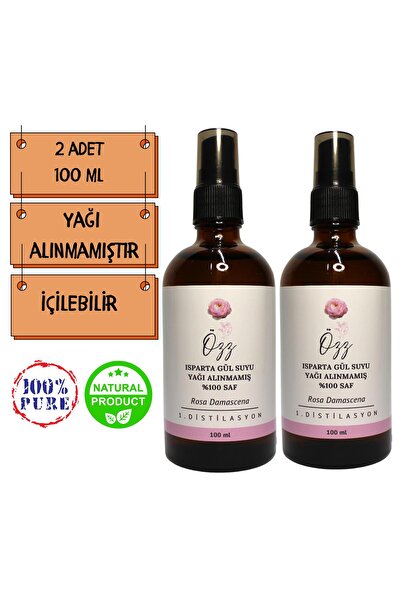 Ozz Gül Suyu %100 Doğal Içilebilir (2 ADET)