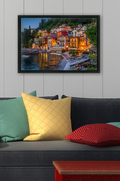 Tablo Center Siyah L Çerçeve Kanvas Tablo 105x145cm