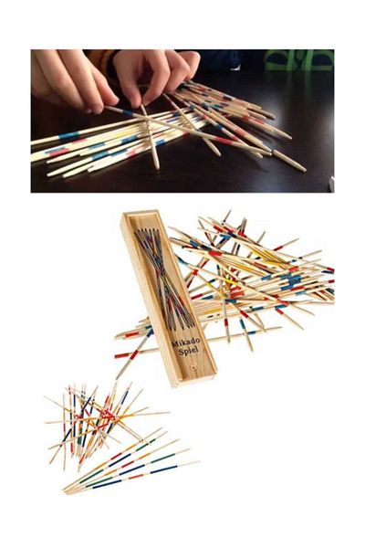 RoseRoi Wooden Mikado Game Sticks
