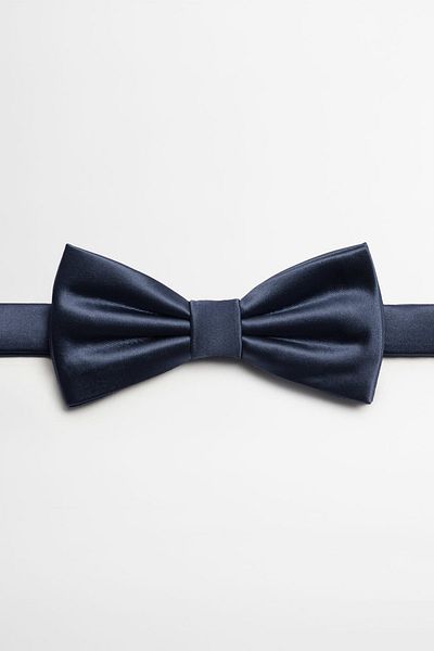 MANGO Man Marineblaue Satin-Fliege für Herren 63190848