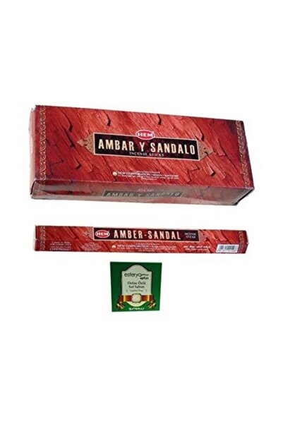 Hem Tütsü Amber Sandal 6 Lı Tütsü Ve Esterya Plus Defne Sabunu