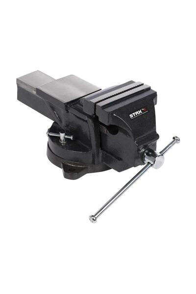 STAXX POWER Pro Staxx 150mm Dövme Çelik Tezgah Mengene 360" Dönerli Taban