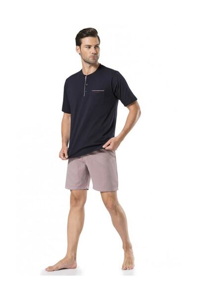 Pierre Cardin Σετ 5 Πιτζάμες με Μακρύ & Σορτς Robdöşambır Claret Red Groom Σετ προίκας 5580